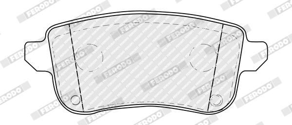 FERODO FDB5404 Brake Pad Set, disc brake