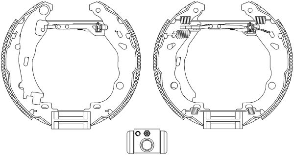 HELLA fékpofakészlet 8DB 355 004-921