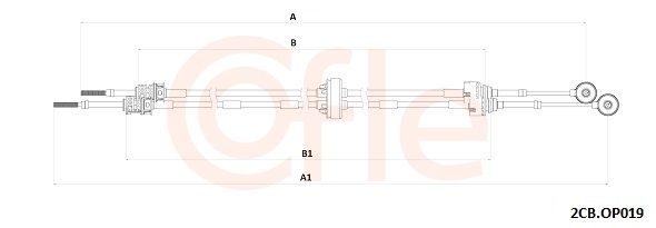 Тросовий привод, коробка передач, Cofle 92.2CB.OP019