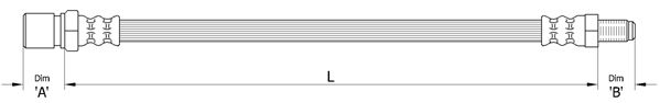 METZGER AUTOTEILE 4110487 - Brake Hose
