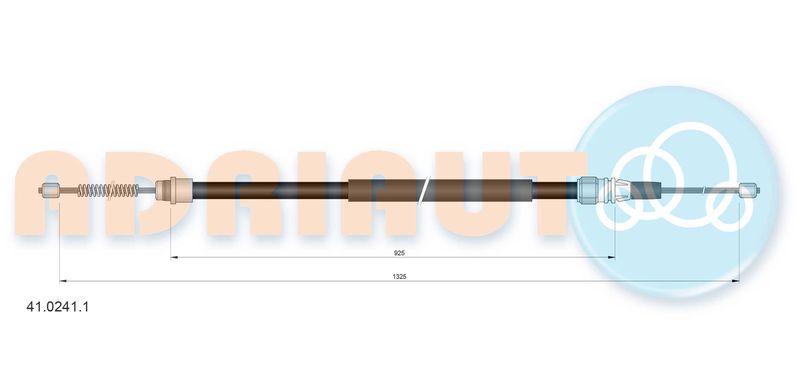 Тросовий привод, стоянкове гальмо, Adriauto 41.0241.1
