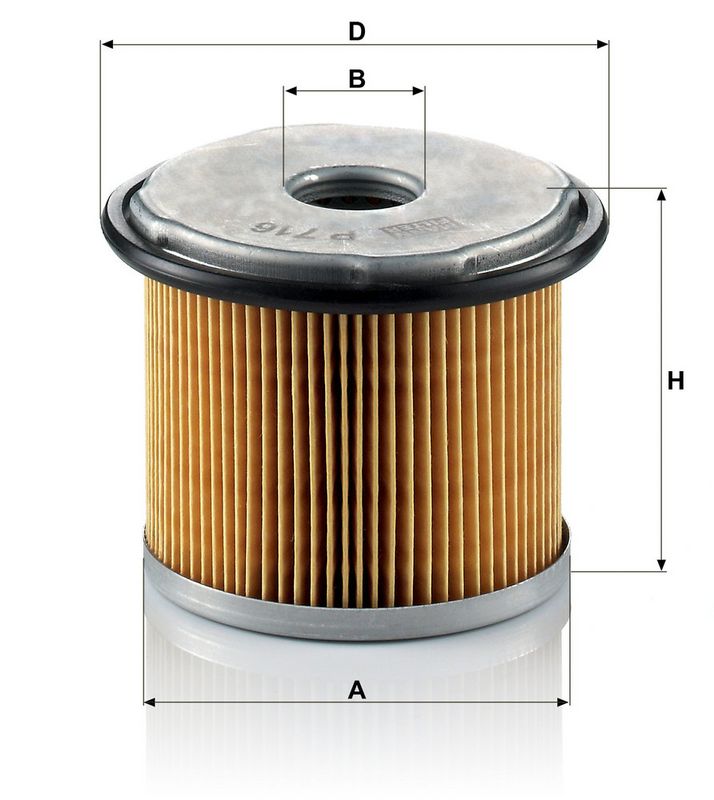 Kütusefilter, MANN-FILTER P 716