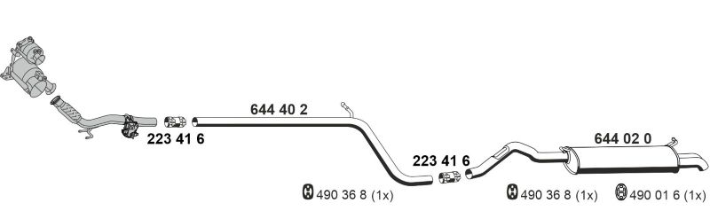 SISTEM DE ESAPAMENT ERNST 190355