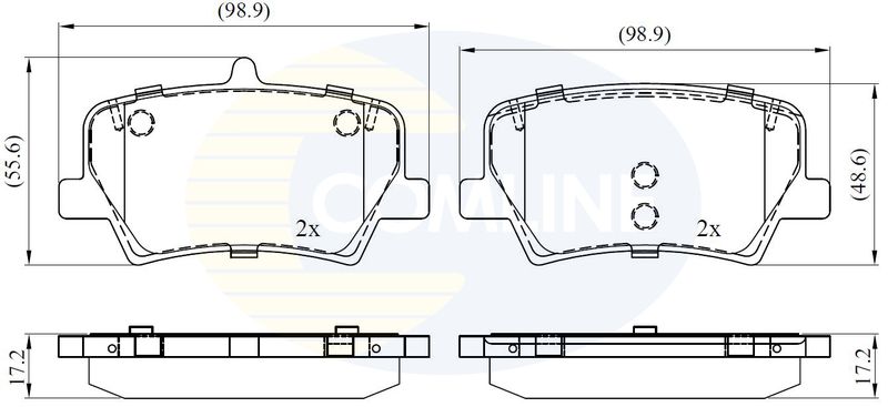 Comline Brake Pad Set, disc brake CBP02393