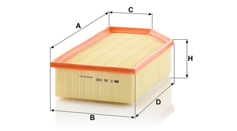 Õhufilter, MANN-FILTER C 36 030