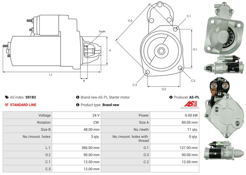 AS-PL S9183 Starter