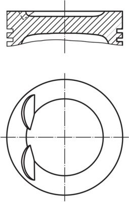 MAHLE dugattyú 028 PI 00134 001