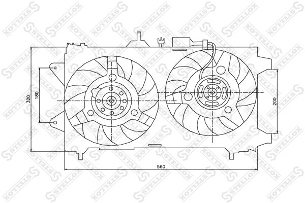 STELLOX ventilátor, motorhűtés 29-99089-SX