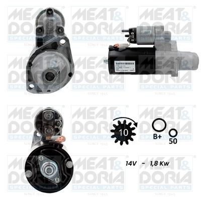 MEAT & DORIA Startmotor / Starter 5010972G