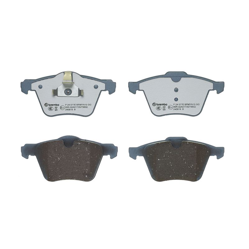Piduriklotsi komplekt, ketaspidur, BREMBO P 24 077E