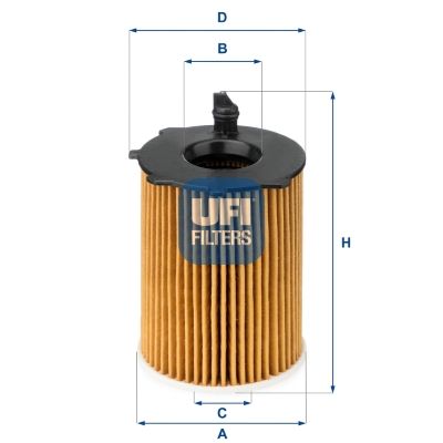 UFI Oil Filter 25.037.00