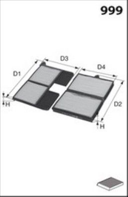 MECAFILTER JLR7210 Salono filtras