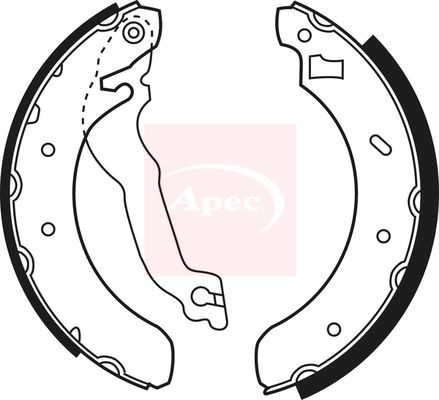 APEC Brake Shoe Set SHU493
