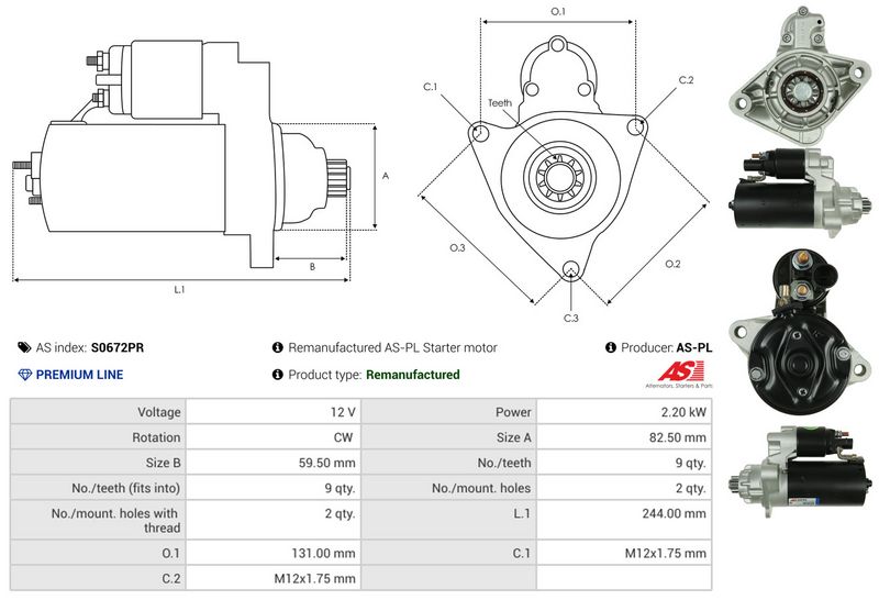 AS-PL S0672PR Starter