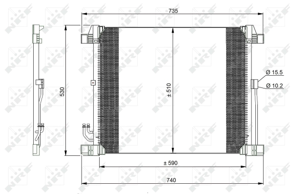 WILMINK GROUP kondenzátor, klíma WG2160547