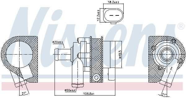 Водяний насос, Nissens 831061