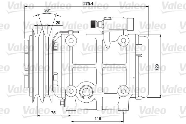 VALEO Compressor, airconditioning 716659