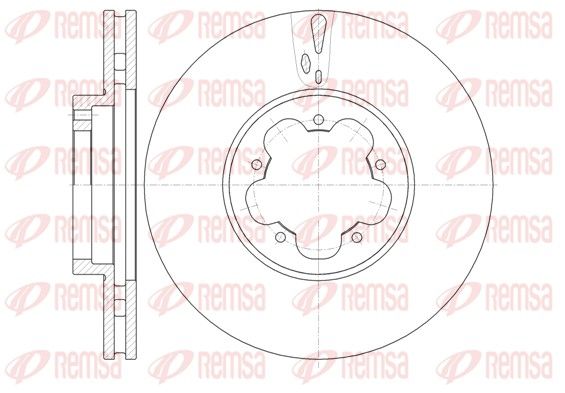 Гальмівний диск, Remsa 61022.10