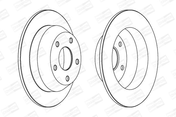 Тормозной диск CHAMPION 562148CH (комплект)