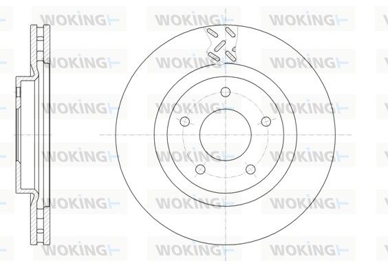 Гальмівний диск, Woking D61553.10