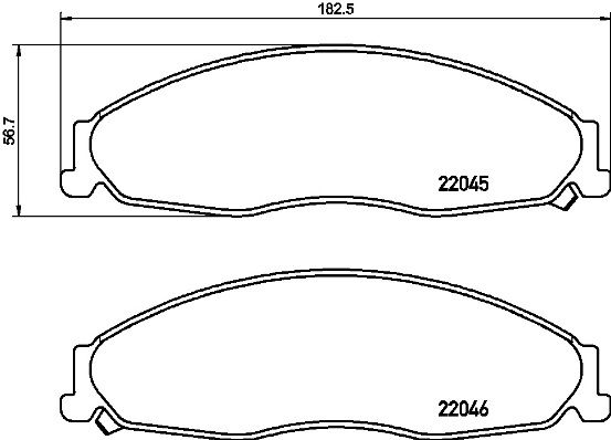 BREMBO fékbetétkészlet, tárcsafék P 09 011