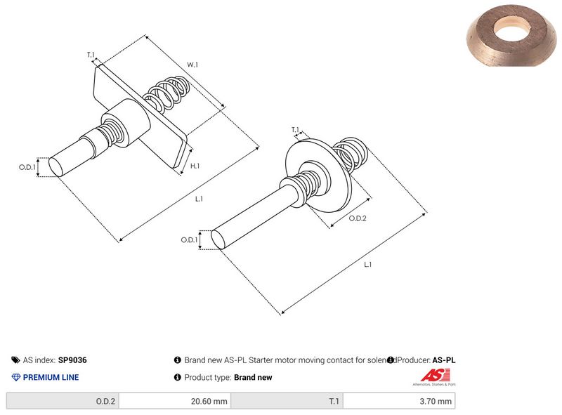 AS-PL SP9036 Repair Kit, starter