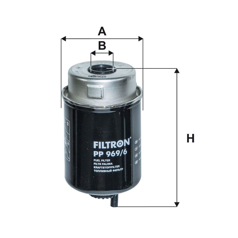 Kütusefilter, FILTRON PP 969, 6