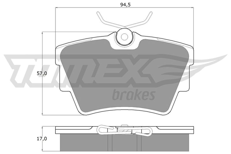 TOMEX Brakes fékbetétkészlet, tárcsafék TX 13-09