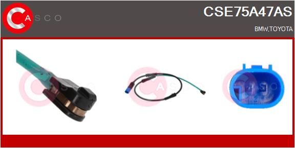 Výstražný kontakt, opotřebení obložení CSE75A47AS
