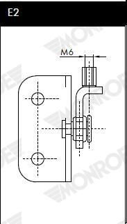 MONROE ML5089 Gas Spring, boot/cargo area