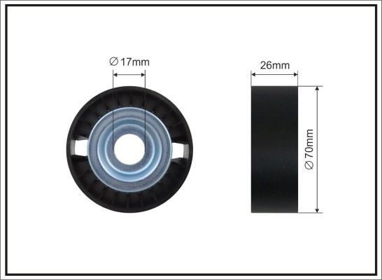 Натяжний ролик, поліклиновий ремінь, Caffaro 500629SC