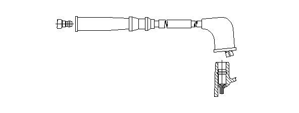 BREMI Gyújtógyertya kábel 708E52