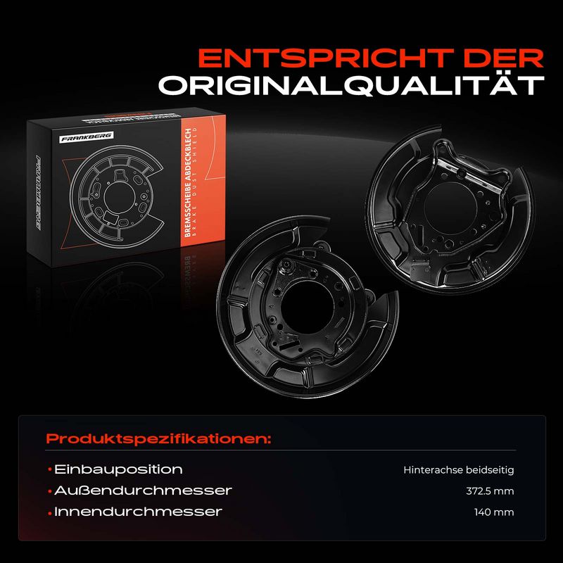 Frankberg 5481FB0032632 Splash Guard, brake disc