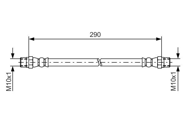 BOSCH гальмівний шланг передній /задн.,VOLVO 240/260/780/940/960 S90/V90