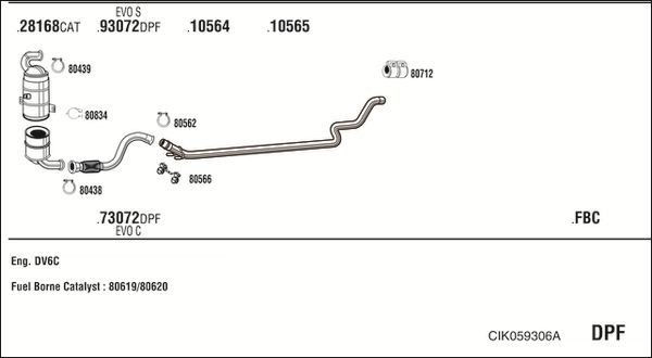 ABGASANLAGE WALKER CIK059306A