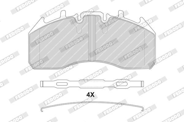 FERODO Plaquettes de frein à disque FCV4311B