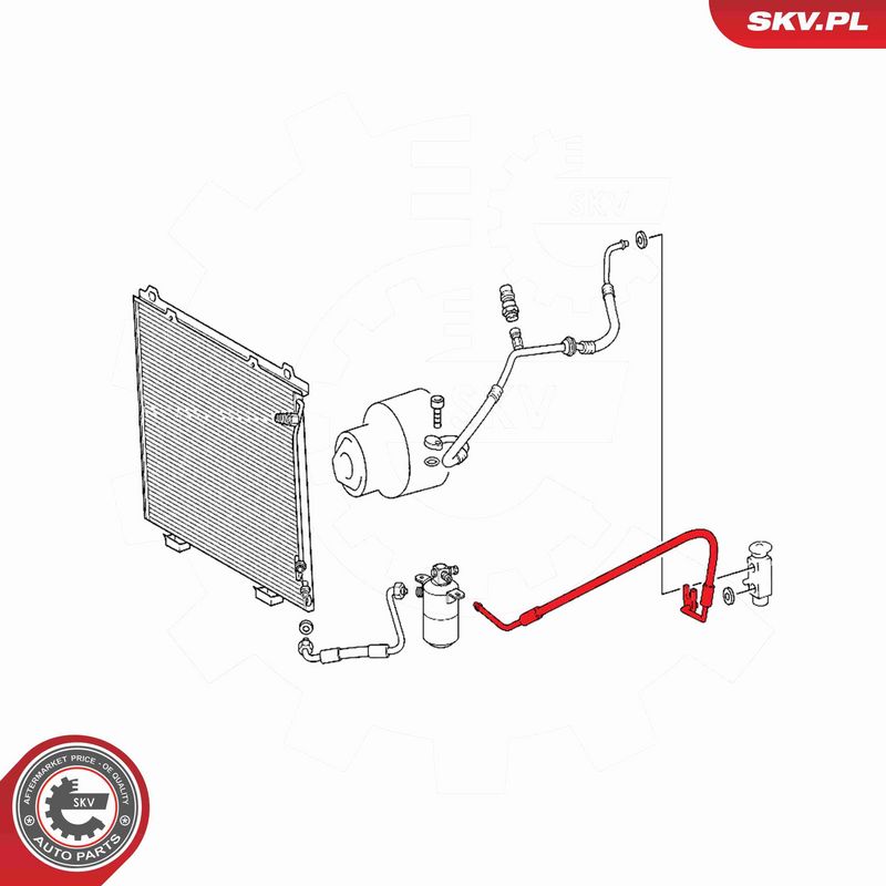 ESEN SKV 54SKV654 High/Low-pressure Line, air conditioning