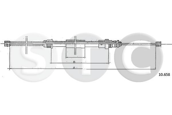 STC huzal, rögzítőfék T482999