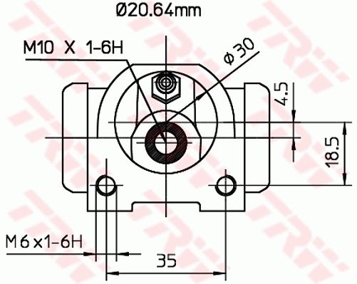 TRW BWF315 Wheel Brake Cylinder