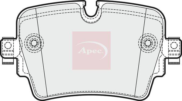 APEC Brake Pad Set, disc brake PAD2046