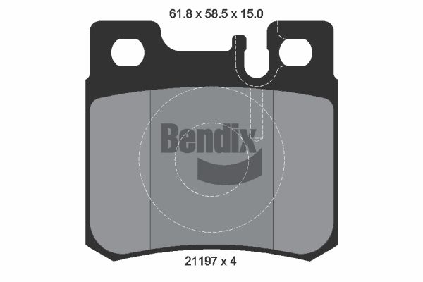BENDIX Braking fékbetétkészlet, tárcsafék BPD1765