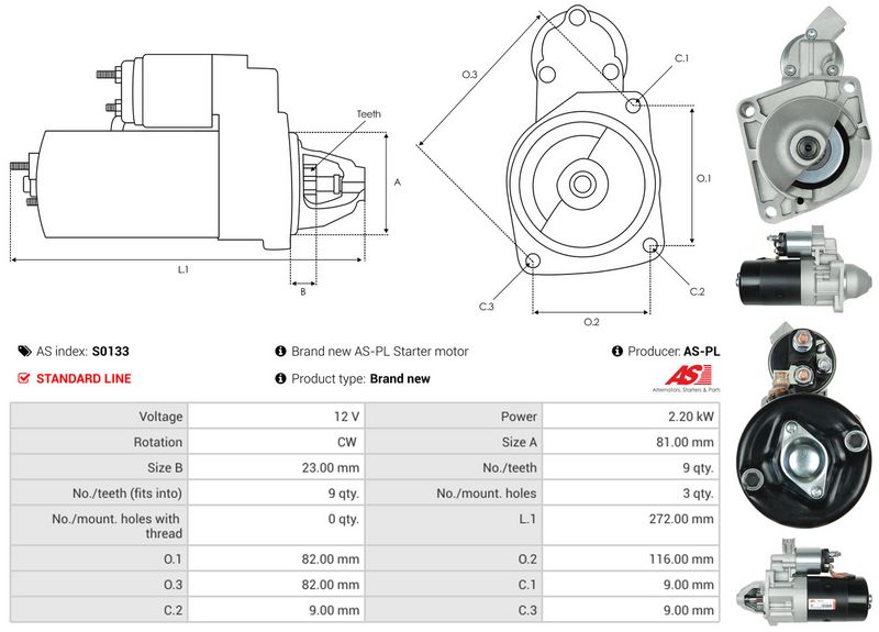 AS-PL S0133 Starter