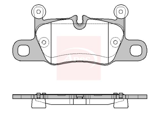 APEC Brake Pad Set, disc brake PAD2481