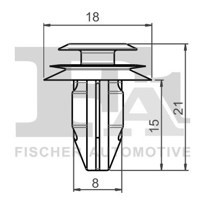 FA1 77-40052.5 Clip, trim/protection strip