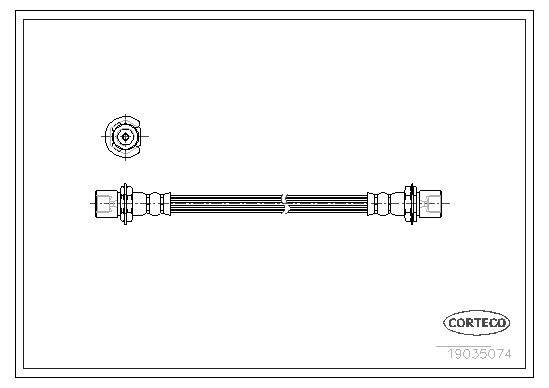 CORTECO fékcső 19035074