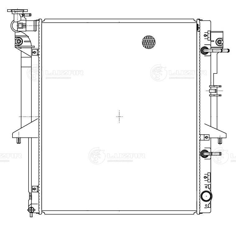 Радіатор, система охолодження двигуна, Luzar LRC11152
