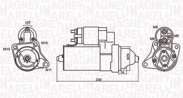 Стартер, Magneti Marelli 063721107010