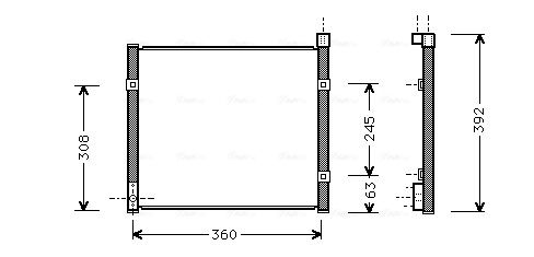 AVA QUALITY COOLING kondenzátor, klíma HD5095