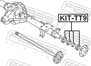 FEBEST KIT-TT9 Bearing, drive shaft
