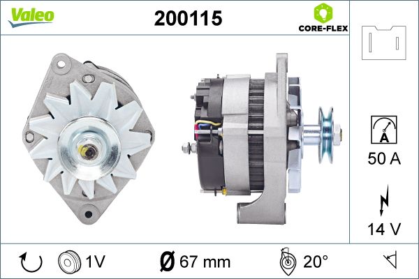 VALEO Dynamo / Alternator 200115